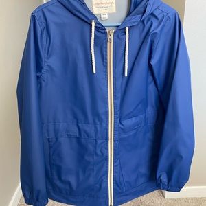 Blue windbreaker
